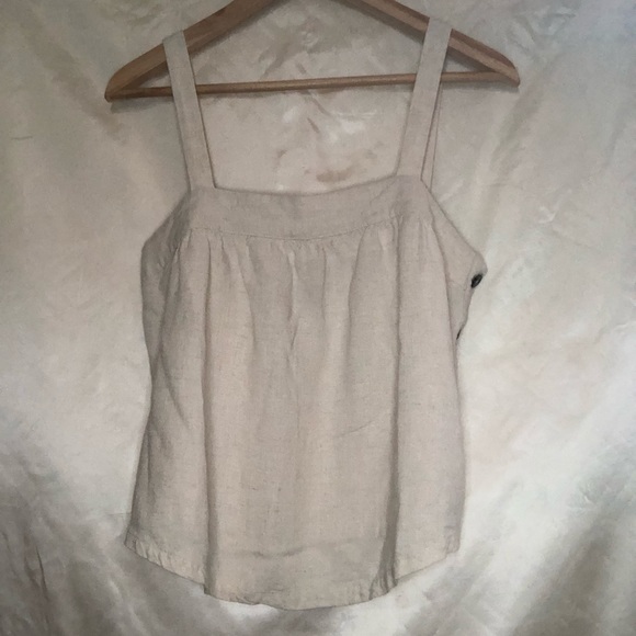Universal Thread Tops - Universal Threads linen tank top with side buttons